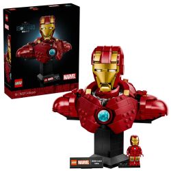 MARVEL -  LE BUSTE D'IRON MAN MK4 (436 PIÈCES) 76327