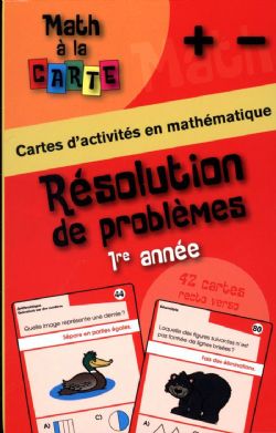 MATH À LA CARTE -  RÉSOLUTION DE PROBLÈMES 1RE ANNÉE