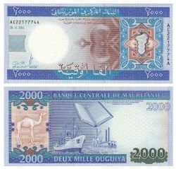 MAURITANIE -  2000 OUGUIYA 2011 (UNC) 20