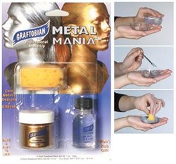 METAL MANIA -  OR - MAQUILLAGE PEAU ET CHEVEUX - 1/2 OZ/14 G