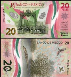 MEXIQUE -  20 PESOS 2021 (UNC) - BILLET COMMÉMORATIF