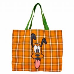MICKEY & SES AMIS -  SAC FOURRE-TOUT EN TOILE TARTAN DE PLUTO - 95E ANNIVERSAIRE -  LOUNGEFLY
