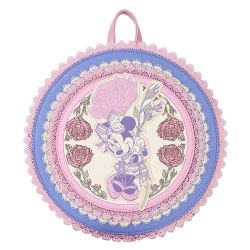 MICKEY & SES AMIS -  SAC À DOS FLEURS ET DENTELLE DE MINNIE MOUSE -  LOUNGEFLY
