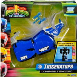 MIGHTY MORPHIN POWER RANGERS -  FIGURINE ARTICULÉE DINOZORD COMBINABLE DE TRICÉRATOPS -  RE-IGNITION