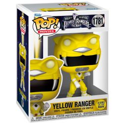 MIGHTY MORPHIN POWER RANGERS -  FIGURINE POP! EN VINYLE DE LA RANGER JAUNE - FILM DE 1995 - BRILLE DANS LE NOIR (10 CM) 1781