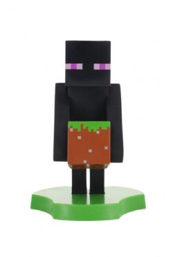 MINECRAFT -  MINI SUPPORT D'ENDERMAN POUR TÉLÉPHONE ET ÉCOUTEURS -  CABLE GUYS