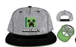 MINECRAFT -  SOL SUBLIMÉ AVEC PATCH TISSÉ ET CHAPEAU DE BRODERIE