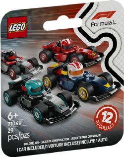 MINIFIGURES -  FORMULE 1 PAQUET MYSTÈRE - 1 VOITURE (29 PIÈCES) 71049