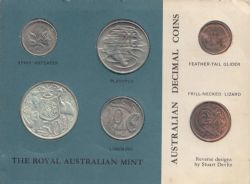 MONNAIE ROYALE AUSTRALIENNE -  COLLECTION DE PIÈCES NON CIRCULÉES 1966 -  PIÈCES DE L'AUSTRALIE