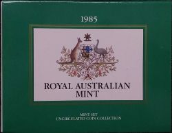 MONNAIE ROYALE AUSTRALIENNE -  COLLECTION DE PIÈCES NON CIRCULÉES 1985 -  PIÈCES DE L'AUSTRALIE
