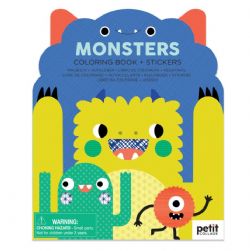 MONSTERS -  COLORING BOOK AND STICKERS (V.A.)