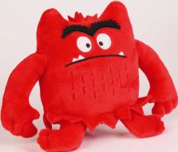 MONSTRE DES COULEURS -  MINI PELUCHE MONSTRE ROUGE (14 CM)