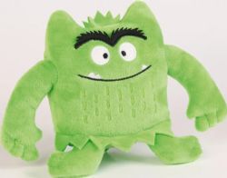 MONSTRE DES COULEURS -  MINI PELUCHE MONSTRE VERT (14 CM)