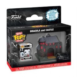 MONSTRES DE UNIVERSAL -  MICRO FIGURINE POP! TOWN - DRACULA ET CHÂTEAU (2.5 CM) -  BITTY POP!