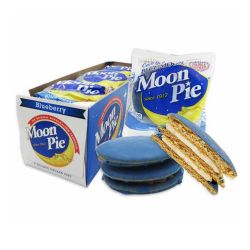 MOON PIE -  MOON PIES AVEC DEUX ÉTAGES DE CREMAGE - BLEUET