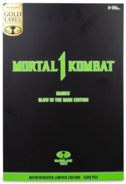 MORTAL KOMBAT -  FIGURINE DE RAIDEN - GLOW IN THE DARK EDITION - GOLD LABEL -  MCFARLANE TOYS