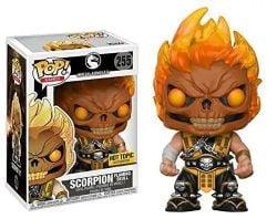 MORTAL KOMBAT -  FIGURINE POP! EN VINYLE DE SCORPION AVEC CRÂNE ENFLAMMÉ (10 CM) -  MORTAL KOMBAT X 255