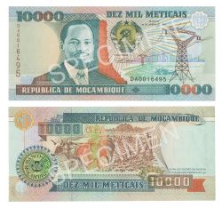 MOZAMBIQUE -  10 000 METICAIS 1991 (UNC) 137