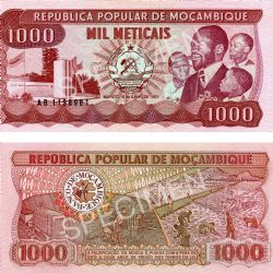 MOZAMBIQUE -  1000 METICAIS 1983 (UNC) 132A
