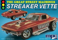 MPC PLASTIC MODEL -  1/25 - CORVETTE STINGRAY 1967 -  RETRO DELUXE 973