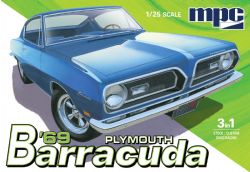 MPC PLASTIC MODEL -  1/25 - PLYMOUTH BARRACUDA 1969 -  RETRO DELUXE 994