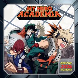 MY HERO ACADEMIA -  CALENDRIER OFFICIEL 2026 -  KATSUKI, IZUKU AND SHOTO