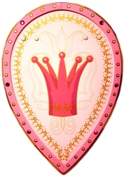 MÉDIÉVALE -  BOUCLIER - REINE ROSA (40 CM) (ENFANT) -  KINGS AND QUEENS