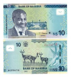 NAMIBIE -  10 DOLLARS 2021 (UNC) 16B
