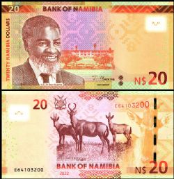 NAMIBIE -  20 DOLLARS 2022 (UNC) 17C