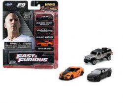 NANO HOLLYWOOD RIDES -  2020 DODGE CHARGER SRT HELLCAT & 2020 JEEP GLADIATOR & TOYOTA GR SUPRA 1/64 -  FAST AND FURIOUS