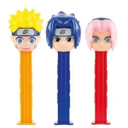 NARUTO -  DISTRIBUTEUR DE BONBONS PEZ (1) & RECHARGES DE BONBONS (2) - NARUTO -  PEZ