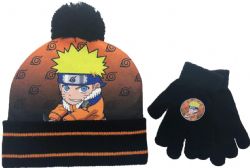 NARUTO -  ENSEMBLE TUQUE ET GANTS TRICOTÉ