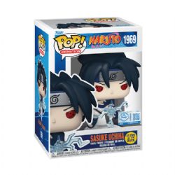 NARUTO -  FIGURINE POP!EN VINYLE DE SASUKE UCHIHA - BRILLE DANS LE NOIR (10 CM) 1969