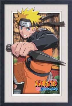 NARUTO -  IMAGE ENCADRÉE (BLANC) - 