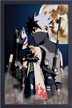 NARUTO -  IMAGE ENCADRÉE - PLEINE LUNE (33 CM X 48 CM) -  SHIPPUDEN