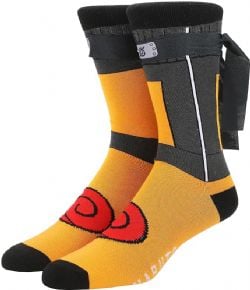 NARUTO -  PAIRE DE CHAUSSETTE TENUE NARUTO AVEC BANDEAU