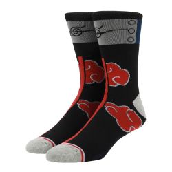 NARUTO -  PAIRES DE BAS AVEC NUAGE DE L'AKATSUKI