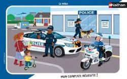 NATHAN -  LA POLICE (15 PIÈCES) -  CASSE-TÊTE DANS UN CADRE