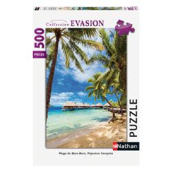NATHAN -  PLAGE DE BORA-BORA, POLYNÉSIE FRANÇAISE (500 PIECES) -  COLLECTION ÉVASION