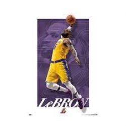 NBA LAKERS DE LOS ANGELES -  AFFICHE LEBRON JAMES 21 (55 CM X 86 CM)