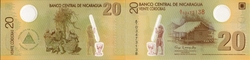 NICARAGUA -  20 CORDOBAS 2007 (2009) (UNC) 202
