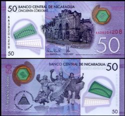 NICARAGUA -  50 CORDOBAS 2021 (2023) (UNC) 211B
