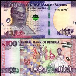 NIGERIA -  100 NAIRA 2024 (UNC) - BILLET COMMÉMORATIF 41E