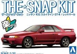 NISSAN -  SNAP KIT - R32 SKYLINE GT-R (PERLE ROUGE) -1/32 14-E -  AOSHIMA