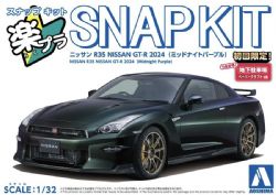 NISSAN -  SNAP KIT - R35 NISSAN GT-R 2024 (MAUVE DE MINUIT) - 1/32 -  AOSHIMA