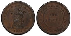 NOUVELLE ÉCOSSE -  1838 JETON DU ONE STIVER / PURE COPPER PREFERABLE TO PAPER (G) -  1838 NOVA SCOTIA TOKENS