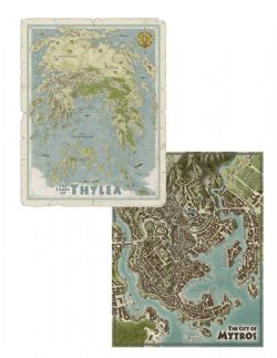 ODYSSEY OF THE DRAGONLORDS -  DOUBLE SIDED MAP OF THYLEA & MYTROS -  MAP PACK