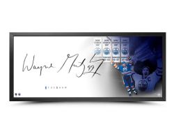 OILERS D'EDMONTON -  CADRE AUTOGRAPHIÉE DE WAYNE GRETZY - THE SHOW : THE LAST SHOT (112CM X 56CM) -  COLLECTION UPPER DECK