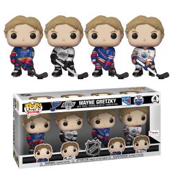 OILERS D'EDMONTON -  FIGURINE POP! EN VINYLE DE WAYNE GRETZKY (10 CM) 4 PACK