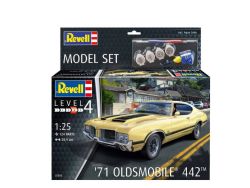 OLDSMOBILE -  '71 OLDSMOBILE 442 COUPE 1/25 -  REVELL